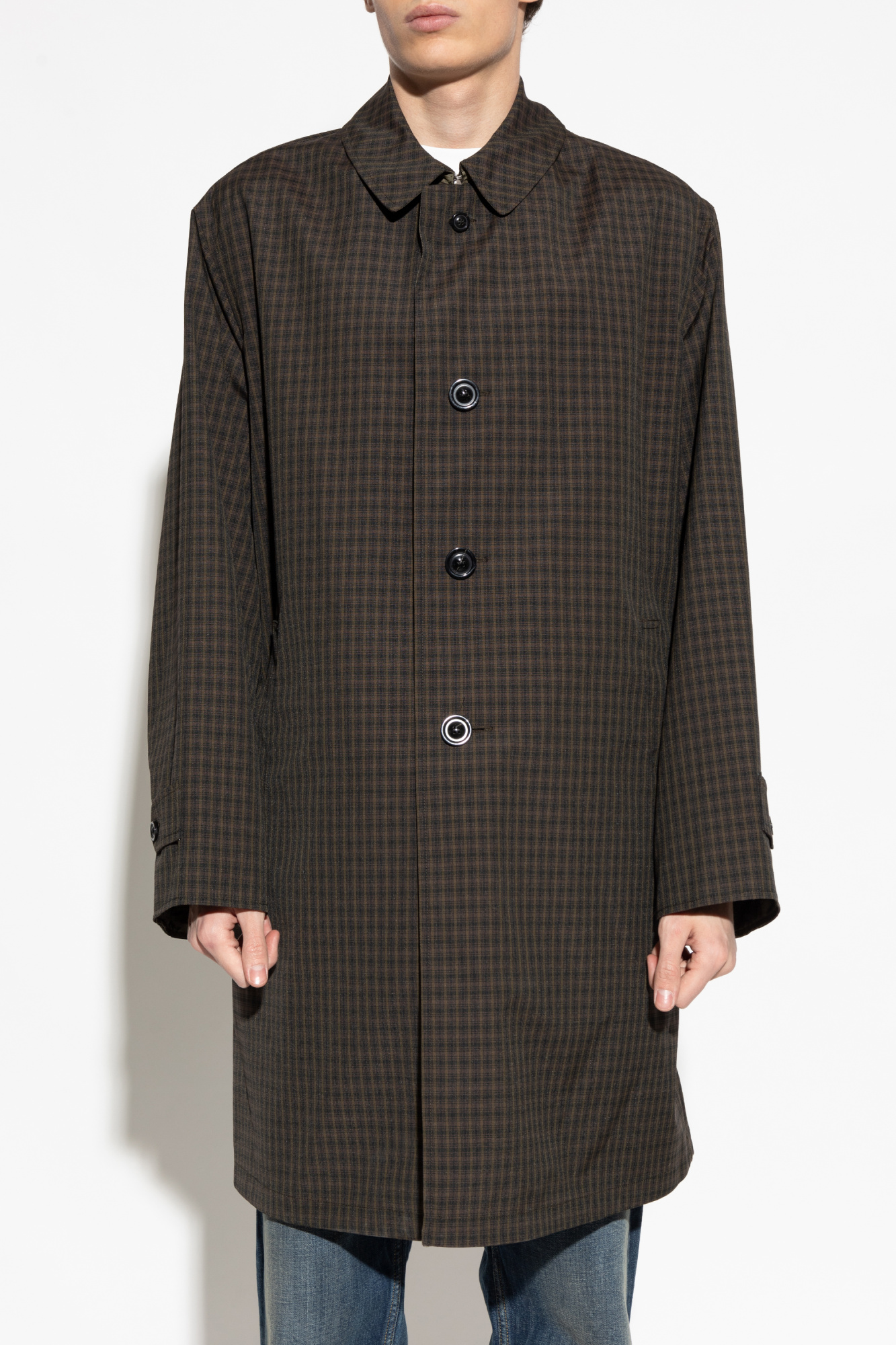 Maison Margiela Plaid pattern coat | Men's | Vitkac